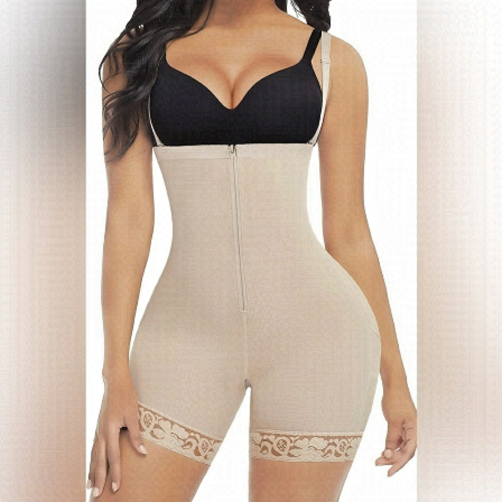 Seamless Beige Shapewear Bodysuit